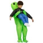 Green Alien Carrying Human Costume (3)