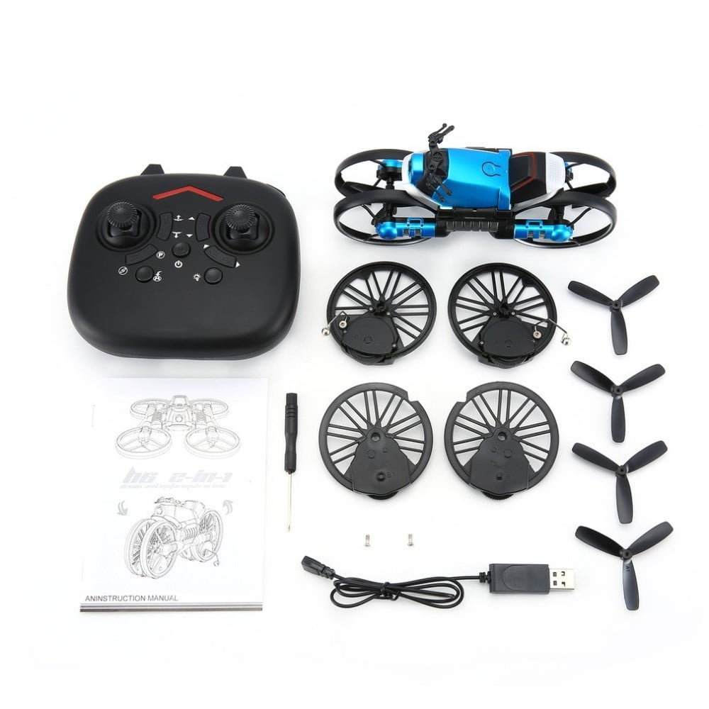 2 in 1 Deformation RC Folding Motorcycle Drone