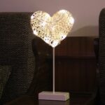 Heart And Star Shape Grass Rattan Woven LED Night Lamp (3)