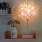Heart And Star Shape Grass Rattan Woven LED Night Lamp (4)