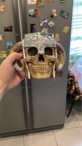 Double Handle Horn Skull Beer Cup photo review