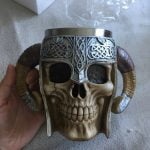 Double Handle Horn Skull Beer Cup photo review