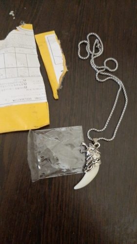 Wolf Tooth Necklace photo review
