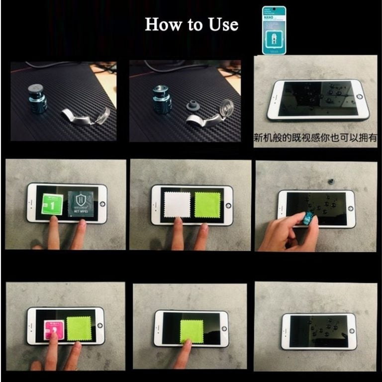 how to apply nano liquid screen protector