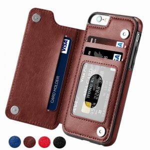 4 in 1 Luxury Leather Case For iPhone