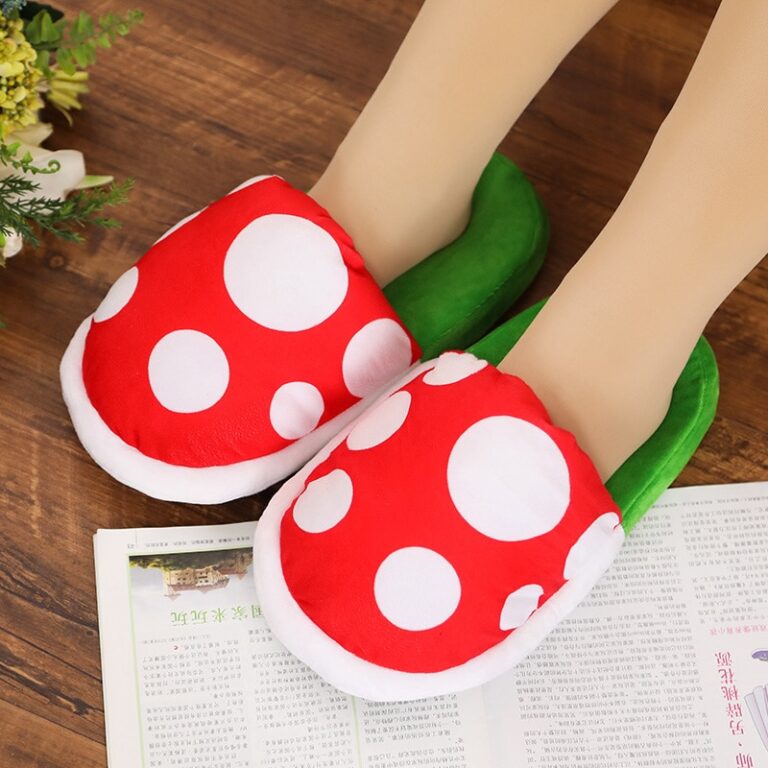 lopbraa piranha plants plush slippers