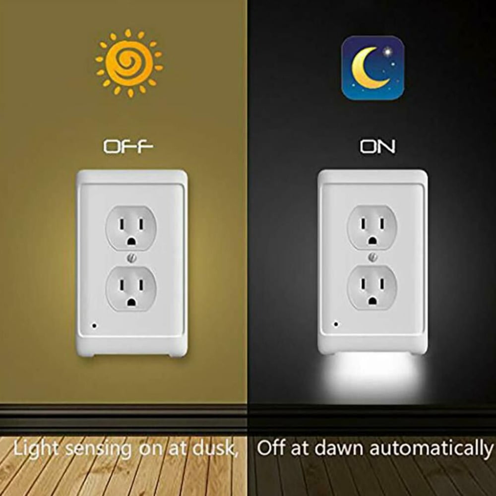 Outlet Wall Plate With Led Night Lights Creative Gifts