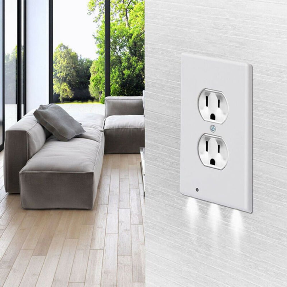 Outlet Wall Plate With Led Night Lights