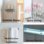 Wall Mounted Folding Slippers Rack 3 Wall-Mounted-Folding-Slippers-Rack