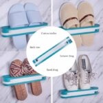 Wall-Mounted-Folding-Slippers-Rack
