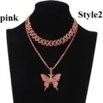 Double-Iced-Butterfly-Pendant-Necklace-Cuban-Chain