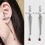 Blood-Sworn-Dagger-Stud-Earrings