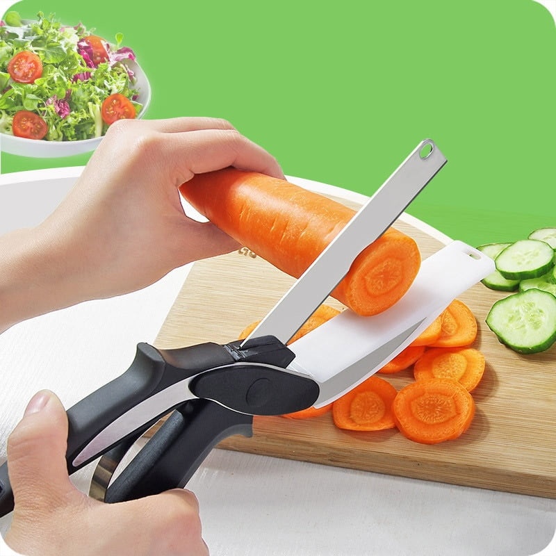 Clever Cutter Kitchen Scissors with Cutting Board