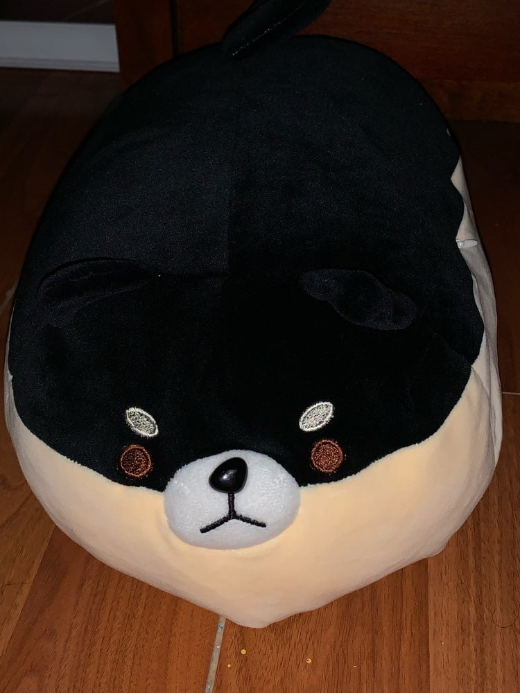 angry shiba pillow