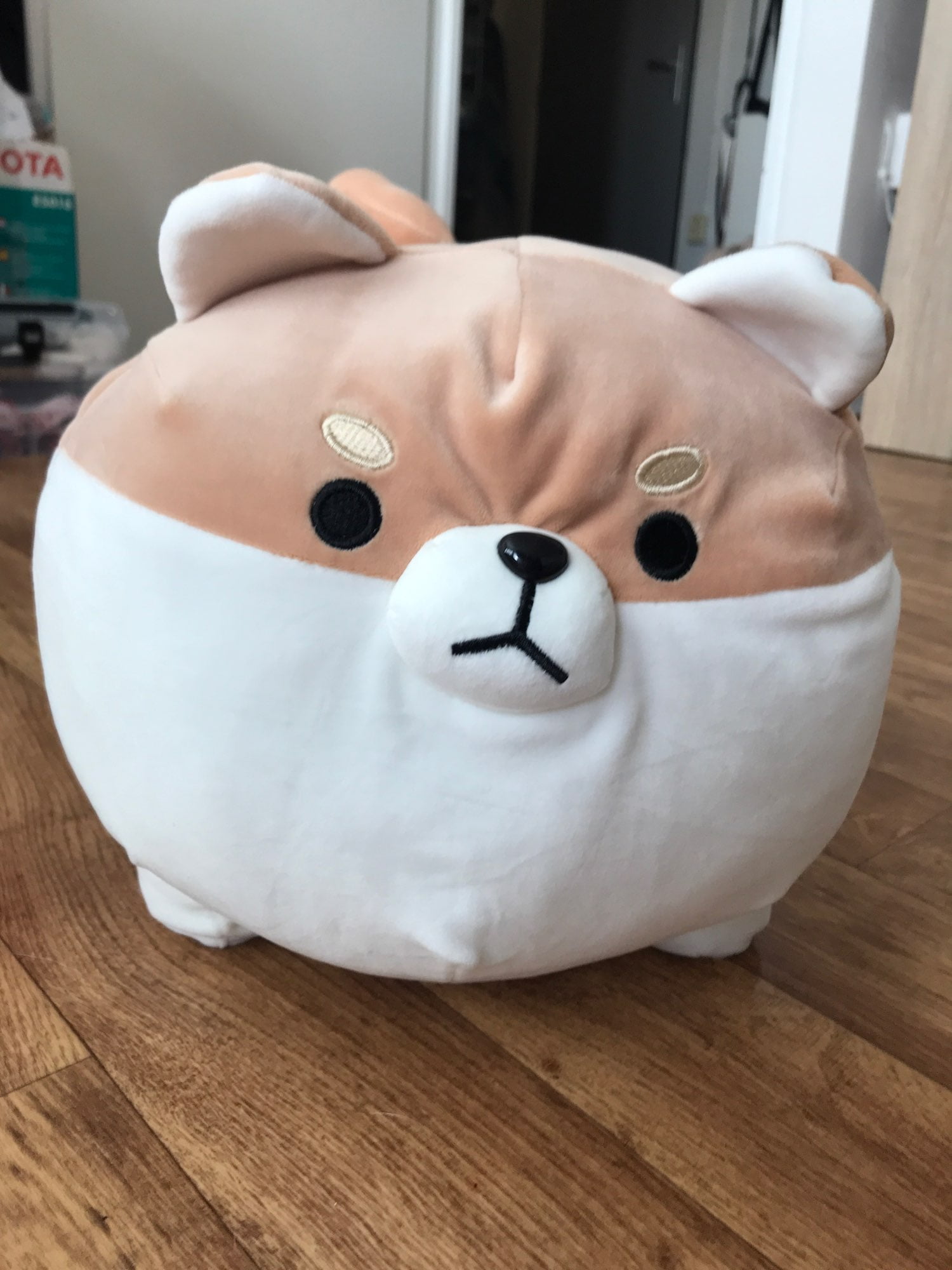 angry shiba pillow