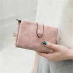 Small Trifold Leather Wallet For Women