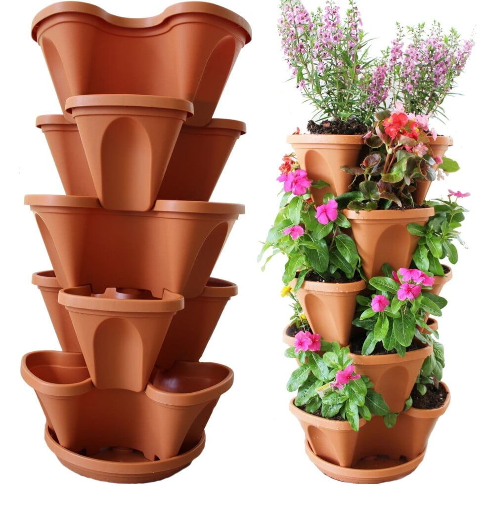 Nature S Distributing Stacking Planters Tier Jdgoshop Creative Gifts Funny Products